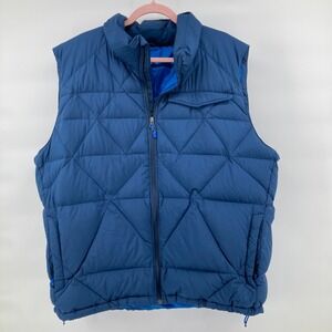 REI Men Insulated Down Puffer Vest Blue XXL Lightweight Outdoor Layer Gorpcore